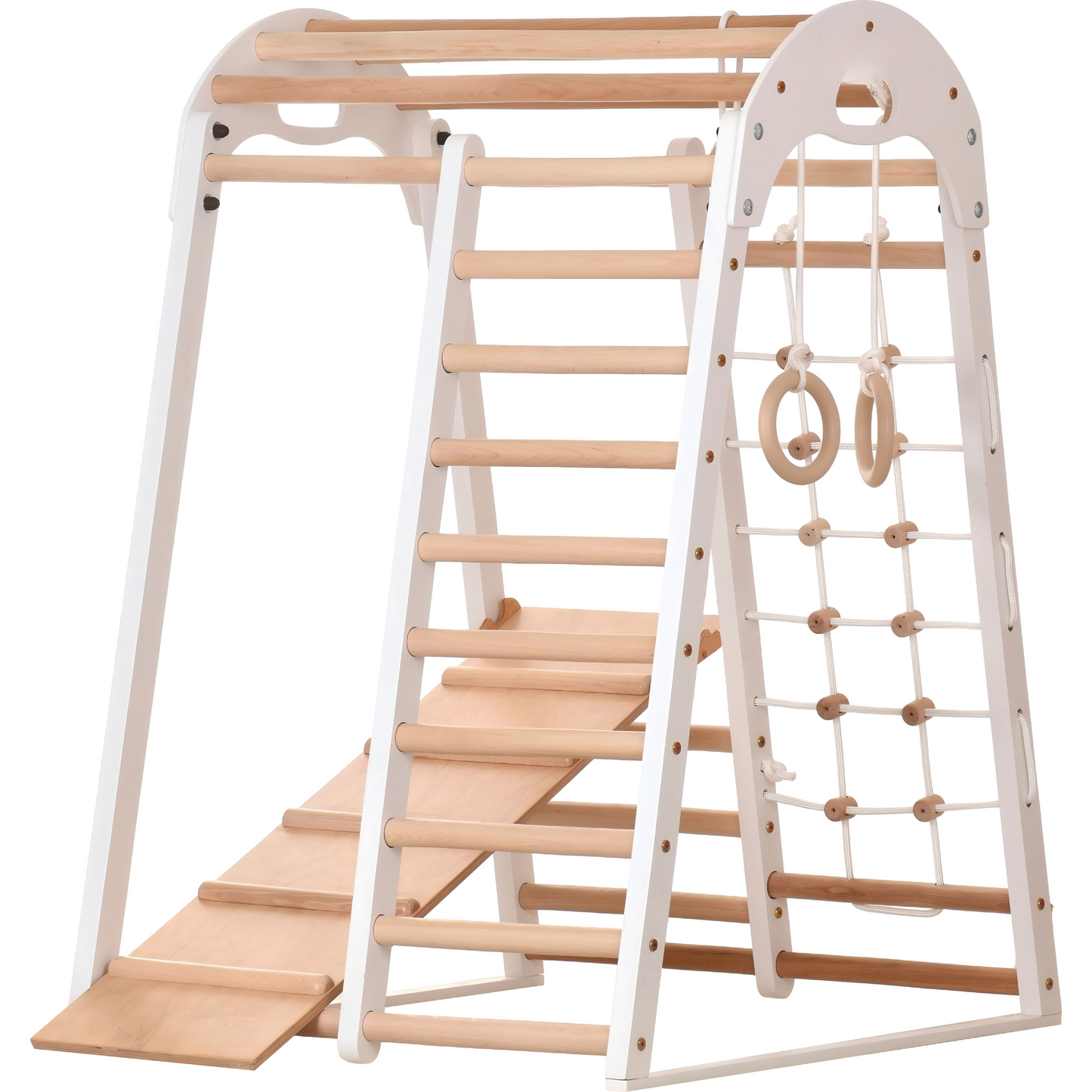 Compact Indoor Climbing Frame Suitable For The Whole Family (White)