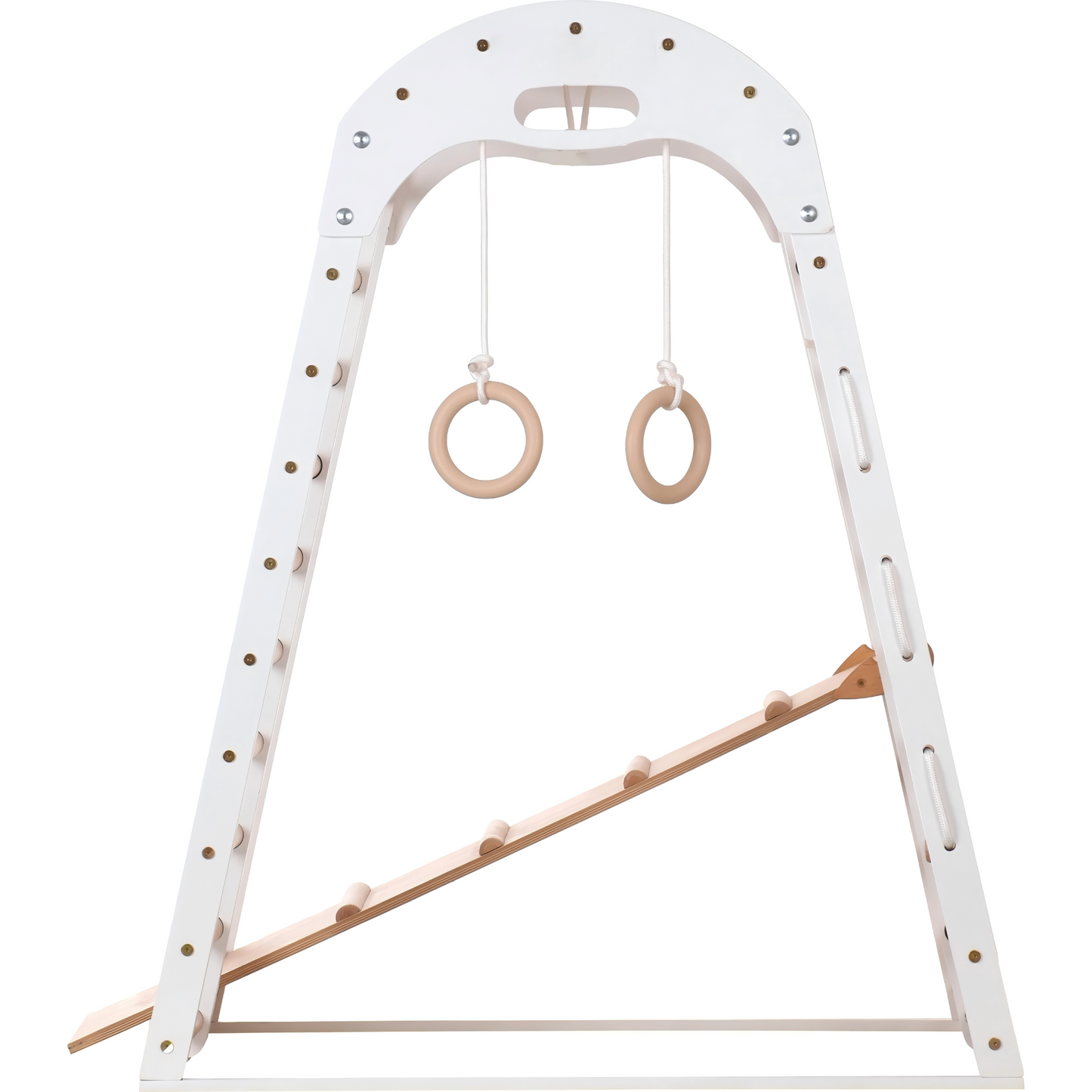 Compact Indoor Climbing Frame Suitable For The Whole Family (White)