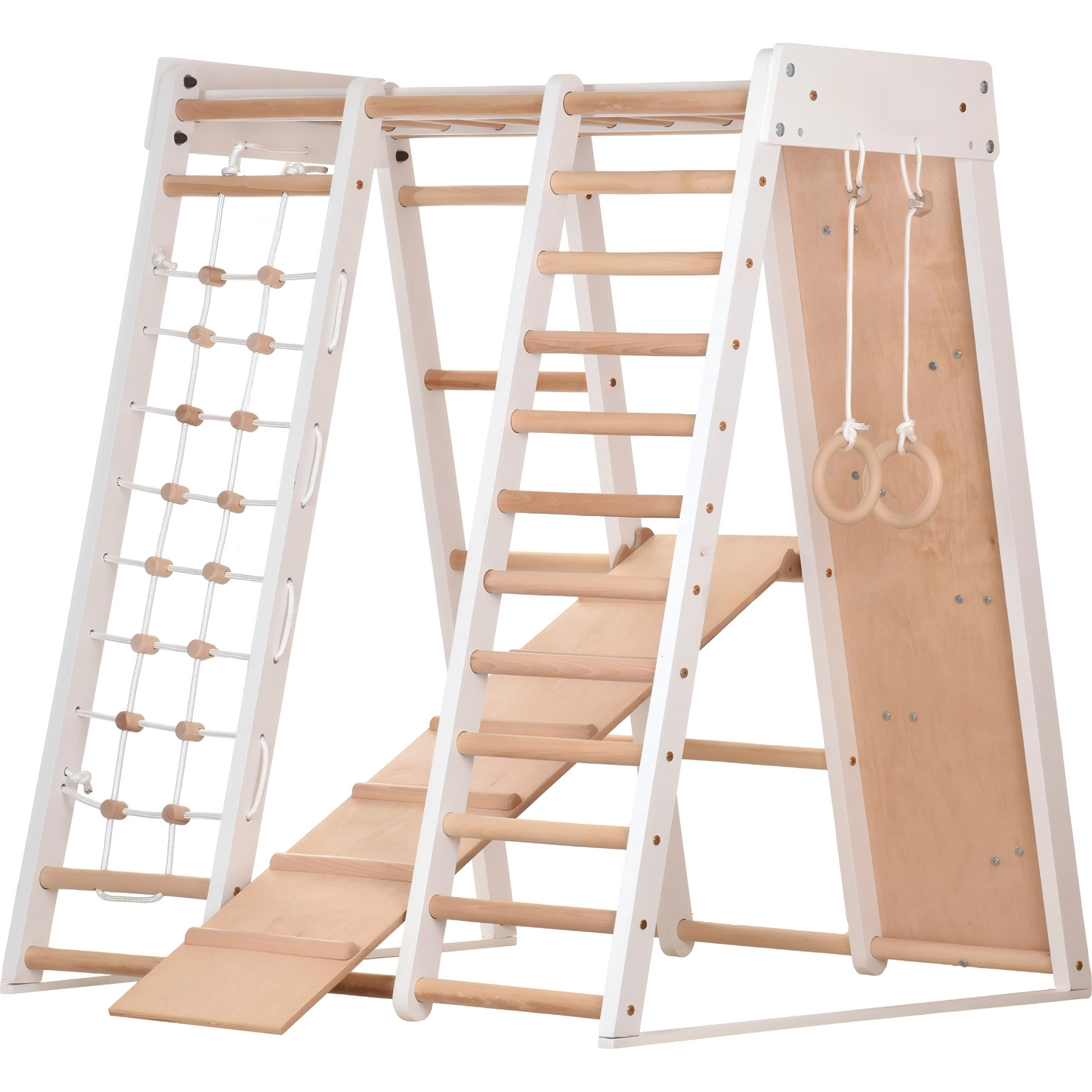 Multifunctional Indoor Climbing Frame (White)
