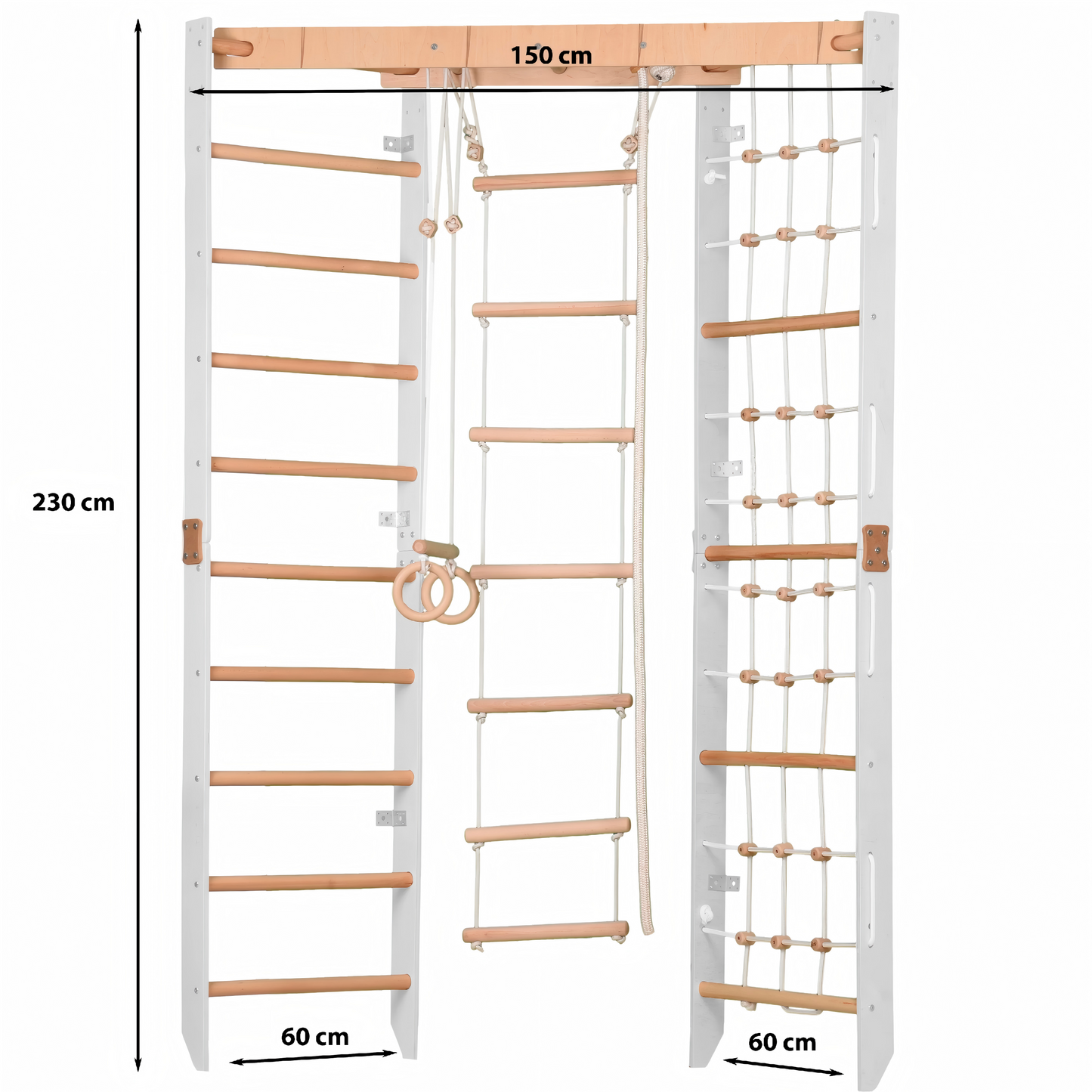 Multifunctional Wooden Climbing Frame