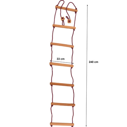 Climbing A Rope Ladder