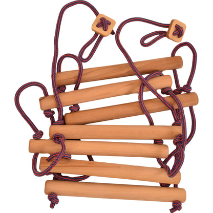 Climbing A Rope Ladder