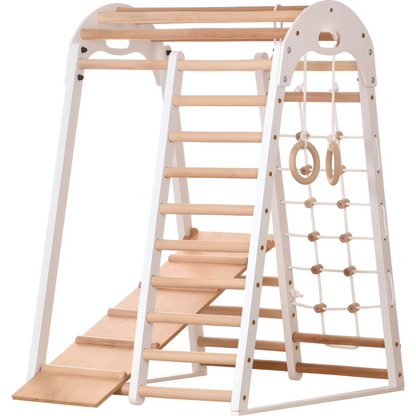 Compact Indoor Climbing Frame Suitable For The Whole Family (White)