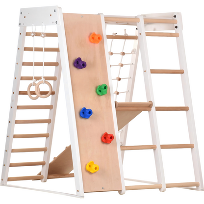 Multifunctional Indoor Climbing Frame (White)