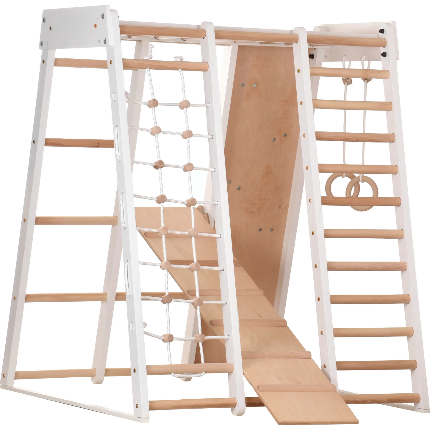 Multifunctional Indoor Climbing Frame (White)