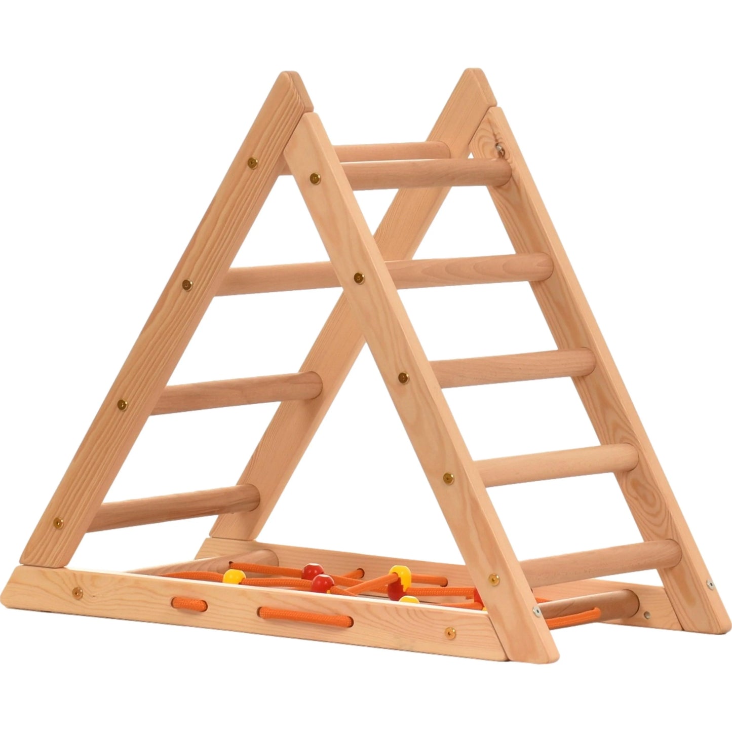 Pikler Triangle with Climbing Net Base